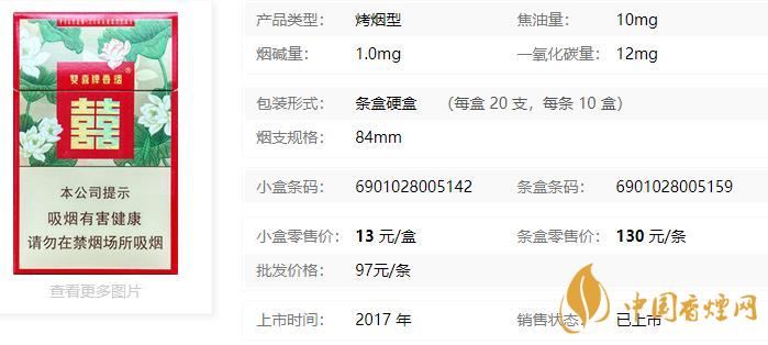 双喜莲香香烟价格表和图片 双喜香烟怎么查询真假