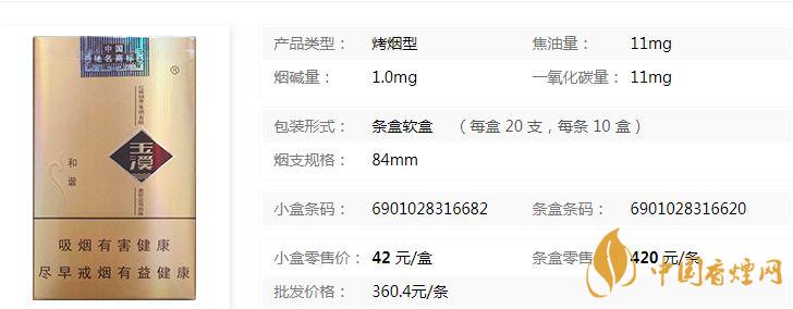 玉溪软和谐零售价多少钱 玉溪软和谐软包价格一览