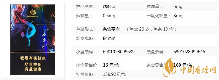 长白山炫多少钱一盒 长白山炫香烟价格表一览