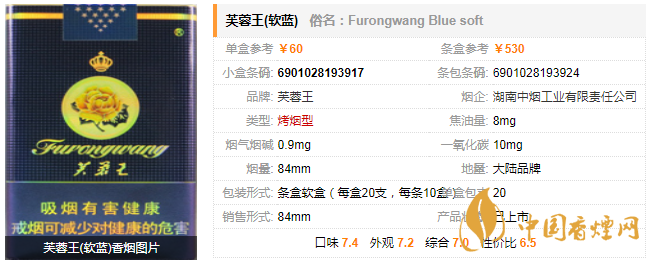芙蓉王软蓝香烟好抽吗 芙蓉王软蓝香烟口感评测分析