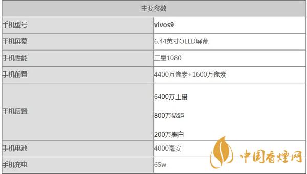 vivo s9手机主要参数配置-vivo s9什么时候发布